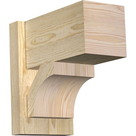 Ekena Millwork Westlake Block Rough Sawn Outlooker, Douglas Fir, 8"W x 14"D x 14"H OUT08X14X14WTL05RDF